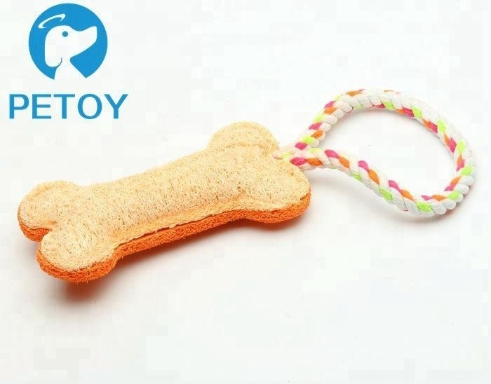 Bone Shape Chew Durable Pet Toys Customized Color For Dog Tooth Cleaning