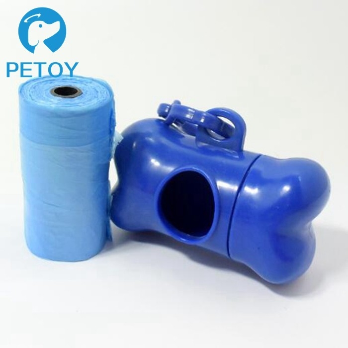 Environmentally Friendly Plastic Biodegradable Poop Bags With Dispenser 20 Bags / Roll